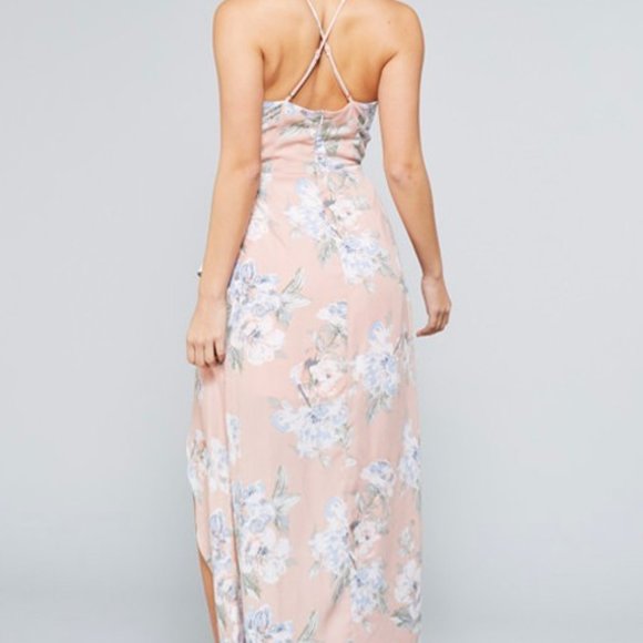 Floral High-Low Ruffle Maxi Dress - Picture 13 of 14